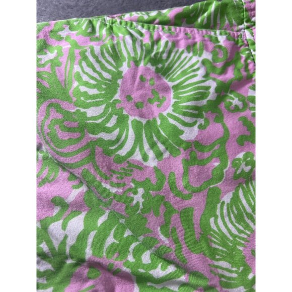 Lilly Pulitzer Shorts Women’s 6 Pink Green Cats Kitty Cat shorts Beach Summer - Picture 2 of 8